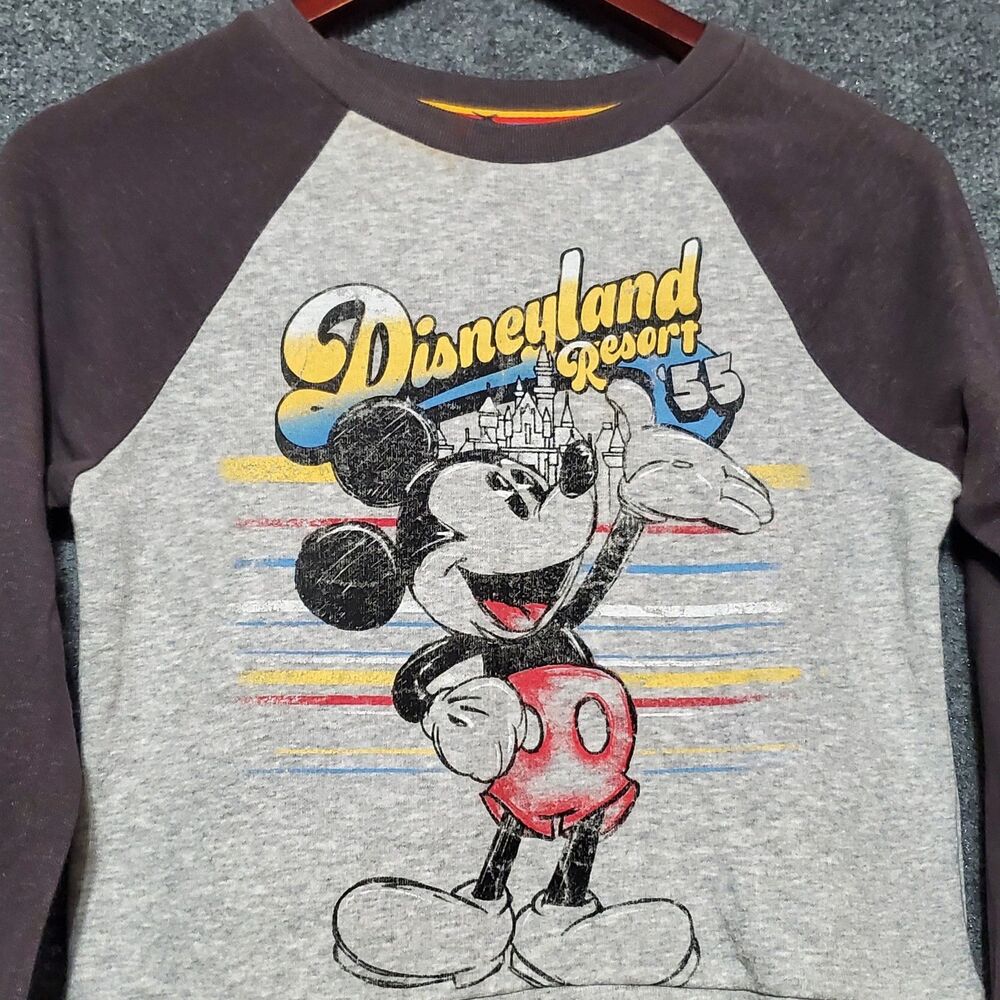 Disneyland Resort '55 Womens XS Retro Style Long Sleeve Mickey Mouse Sweater